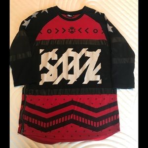 Longline 3/4 Sleeve hip hop shirt